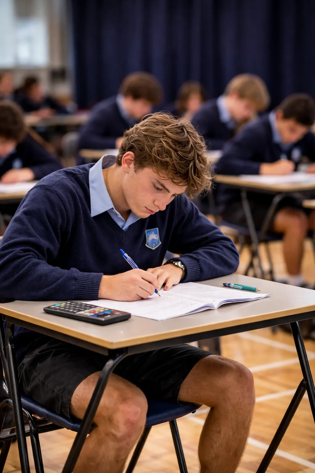 Exam session in class